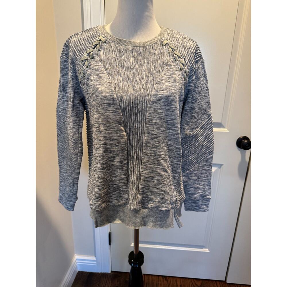 Rebecca Taylor Gray Fashion Sweatshirt SZ M NWOT